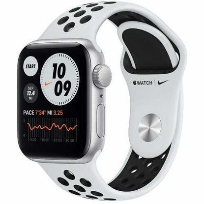 Picture of Apple Watch Nike SE, GPS 44mm Silver Aluminium Case with Pure Nike Sport Band