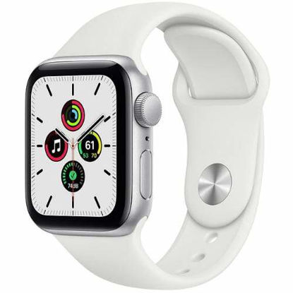 Picture of Apple Watch SE, GPS 40mm Silver Aluminium Case with Sport Band