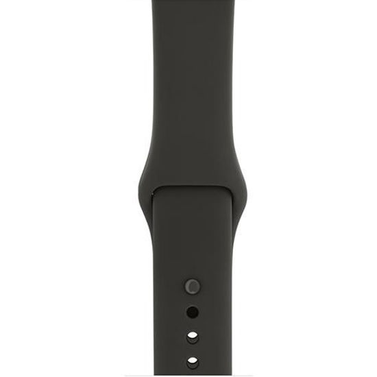 Apple watch series 3 42mm gray ceramic case with sales black sport band