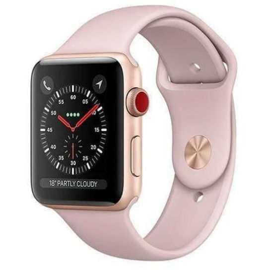 Picture of Apple Watch Series 3, MQJQ2 GPS+Cellular 38mm Gold Aluminum Case (with Sport Band)