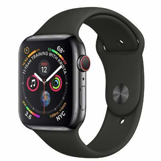 Picture of Apple Watch Series 4, MTX22 GPS+Cellular 44mm Black Stainless Steel Case (with Sport Band)