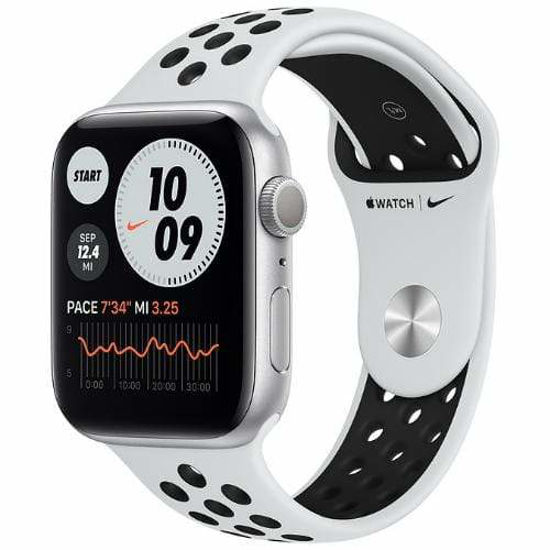 Picture of Apple Watch Series 6 Nike, GPS 44mm Silver Aluminium Case with Pure Nike Sport Band