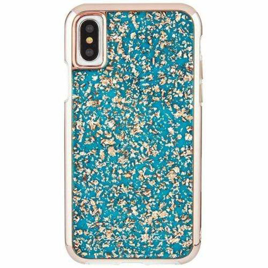 Picture of Case-Mate Karat Turquoise Rose Gold Elements Case for iPhone X/XS (Australian Stock)