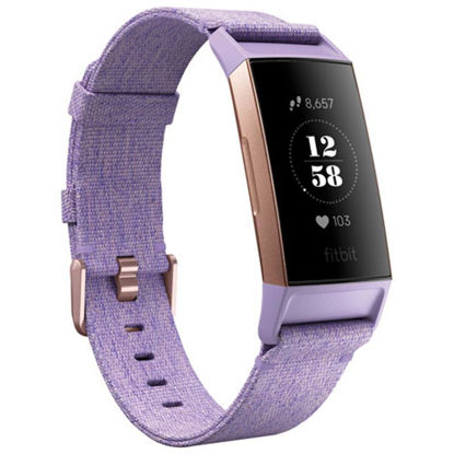 Picture of Fitbit Charge 3 Special Edition (Lavender Woven/Rose Gold Aluminium)