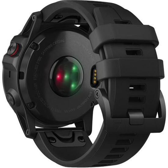 Picture of Garmin Fenix 5x Plus Black Case with Silicone Band (Sapphire Edition)