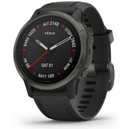 Picture of Garmin Fenix 6S Sapphire Edition Carbon Grey DLC with Silicone Band