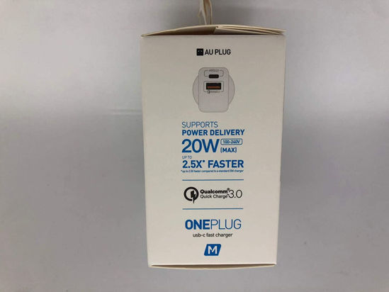 Picture of Momax Oneplug Fast Charger Adaptor (Australian Stock Usb-C 20W PD 3.0 + QC 3.0)