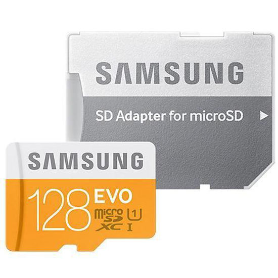 Picture of Samsung EVO microSDXC with Adaptor Class 10 128GB