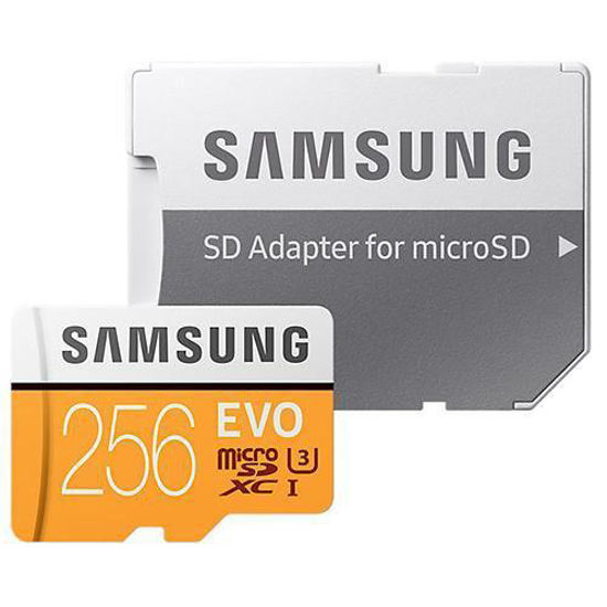 Picture of Samsung EVO microSDXC with Adaptor Class 10 256GB