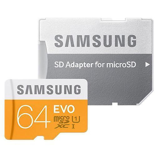 Picture of Samsung EVO microSDXC with Adaptor Class 10 64GB