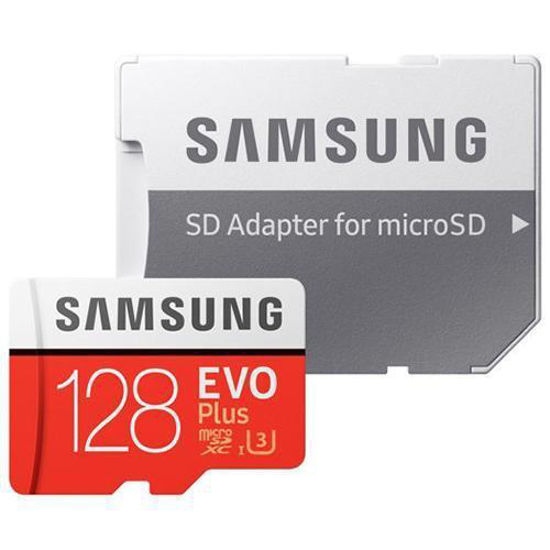 Picture of Samsung EVO Plus microSDXC with Adaptor Class 10 128GB