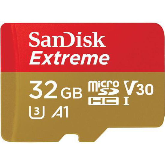Picture of SanDisk Extreme microSDHC V30 A1 U3 100MB/s 32GB
