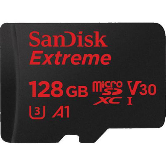 Picture of SanDisk Extreme microSDXC V30 A1 U3 100MB/s 128GB