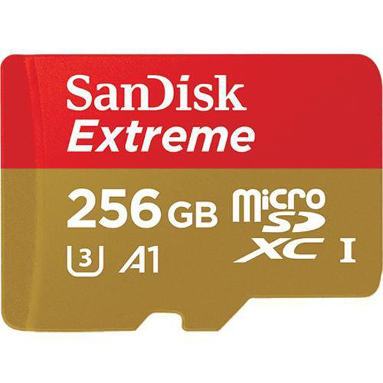 Picture of SanDisk Extreme microSDXC V30 A1 U3 100MB/s 256GB