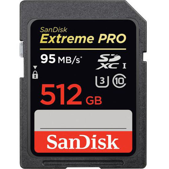 Picture of SanDisk Extreme Pro SDXC U3 95MB/s 512GB