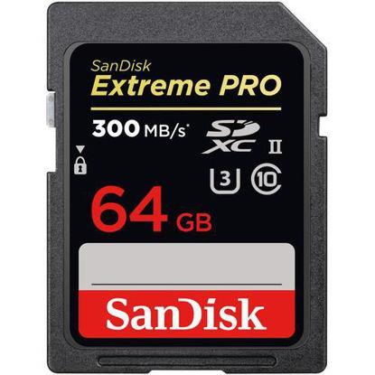 Picture of SanDisk Extreme Pro SDXC UHS-II 300MB/s 64GB