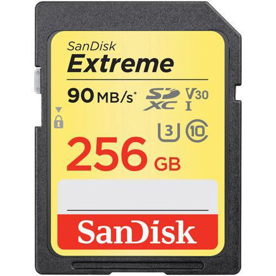 Picture of SanDisk Extreme SDXC U3 90MB/s 256GB