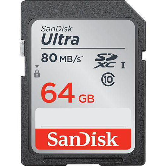 Picture of SanDisk Ultra SDXC Class 10 80MB/s 64GB