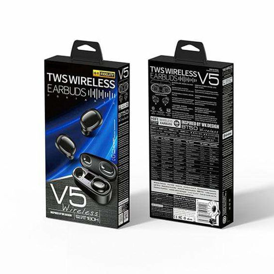 Picture of TWS V5 Bluetooth 5.1 Truewireless Earbuds with Charging Case